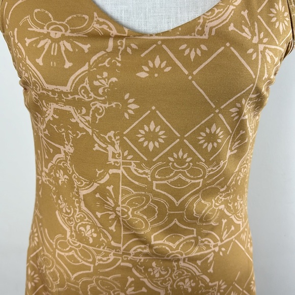 🌷PRANA Mustard Razorback Dress Size M - Picture 4 of 10